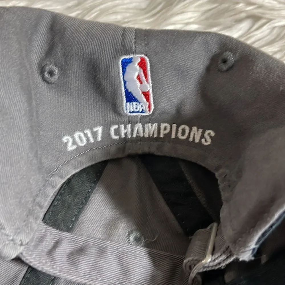 Adidas Hat Youth NBA golden State champions  2017 finals Baseball cap Gray‎
